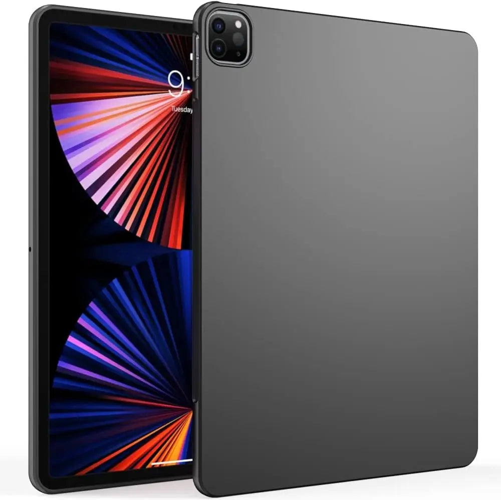 Silicone Tablet Case For iPad Air 5 4 mini 2 3 4 ipad 5 6 7 8 9 10 Gen Pro 11'' 12.9'' Flexible Soft TPU Black Shell Back Cover