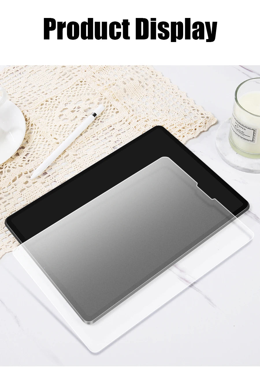 Matte Tempered Glass Screen Protector For Ipad Air 11 5 4 M2 Mini 6 Pro 13 M4 12.9 10 9 10th 9th Generation 10.2 2024 Paper Film