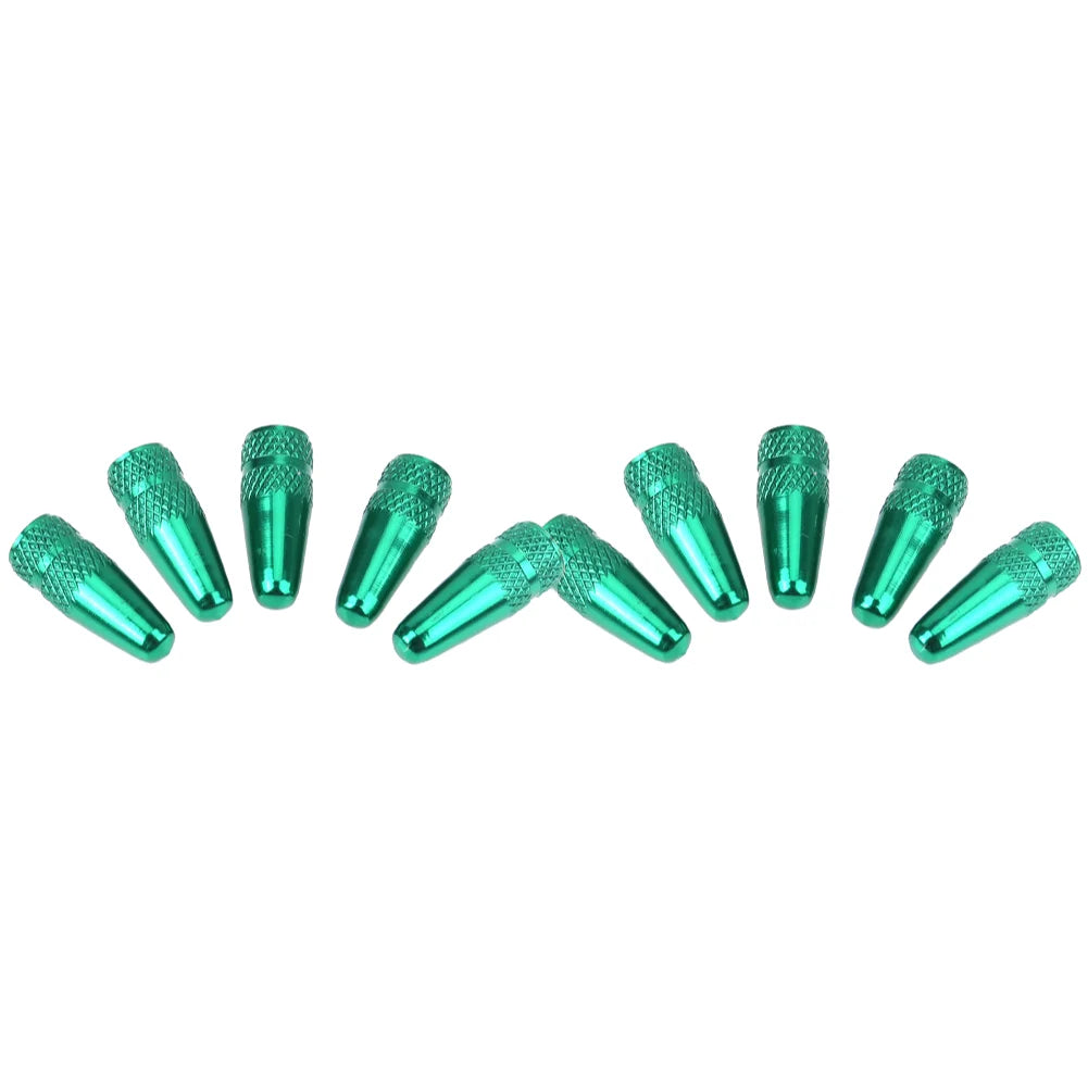 5/10PCS Bicycle Tire Valve Cap Aluminum High Pressure Caps for Presta Valves Rainbow Color Bike Tyre Hat MTB Bike Accessories