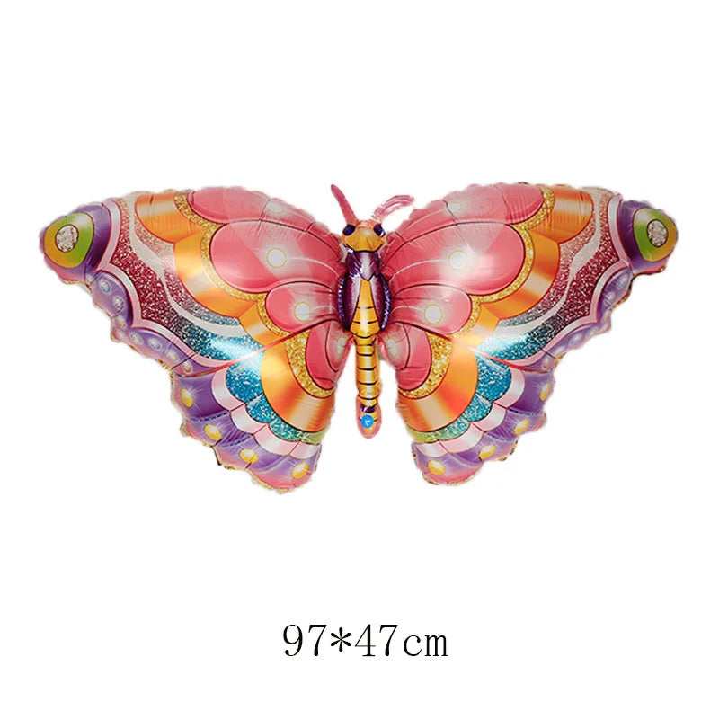 Large Butterfly Aluminum Foil Balloons Butterfly Helium Air Globos Birthday Party Decorations Baby Shower Kids Toy Photo Props