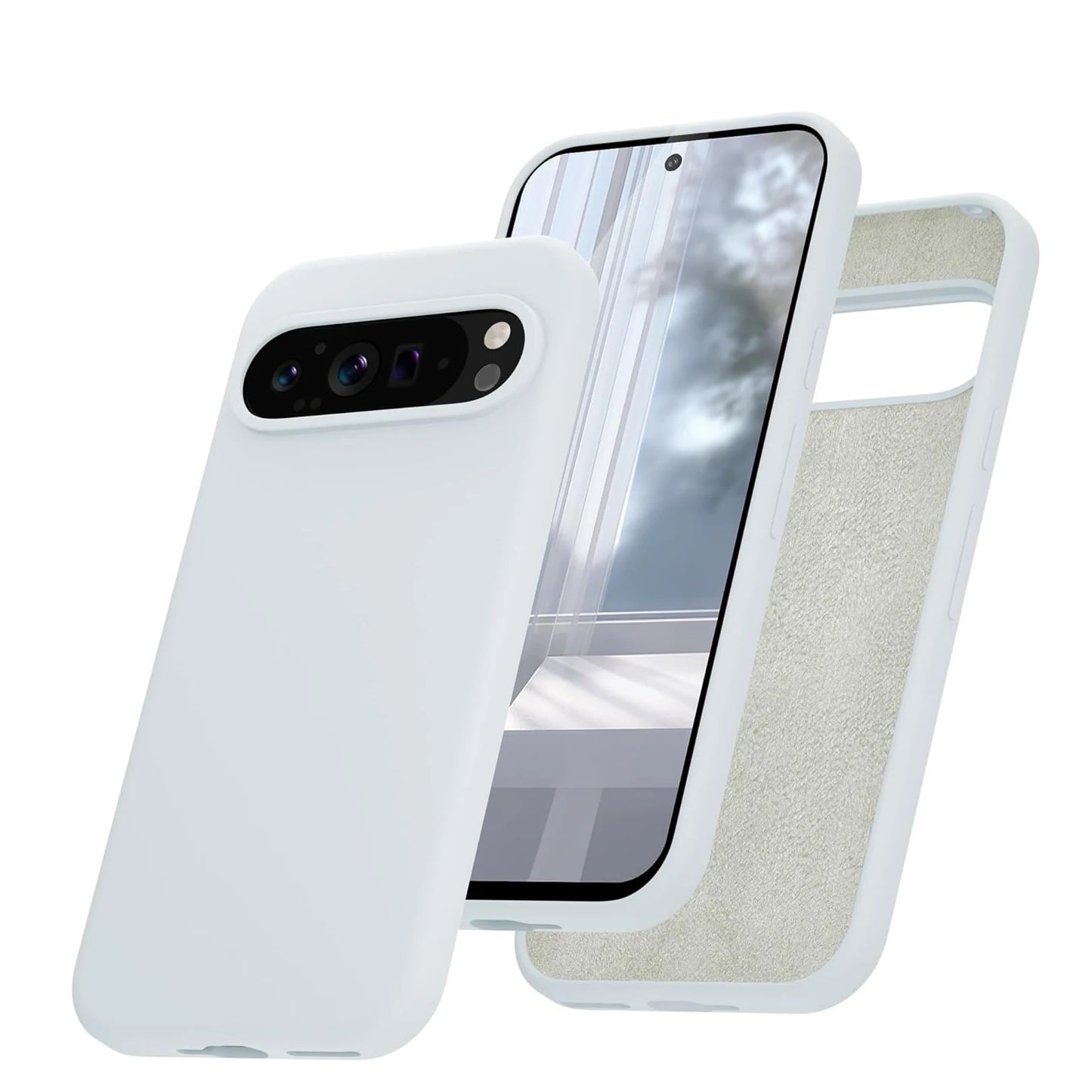 Fashion Liquid Silicone Case for Google Pixel 9 Pro XL 8A 7A 6A 5A Soft Skin Feeling TPU Cover for Google 6 7 8 9 Pro 8Pro 7Pro