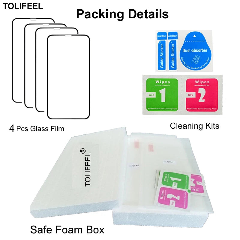 4PCS Full Cover Tempered Glass for Samsung Galaxy S25 S24 Ultra S24 Plus Protective Screen Protector Film For Samsung S24 Glass
