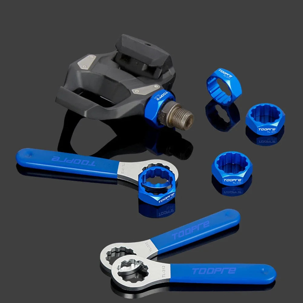 TOOPRE Bicycle Pedal Disassembly Tools Mountain Road Bike Lock Pedal Axle Spindle Shaft Installation Removal for 10-teeth Pedals