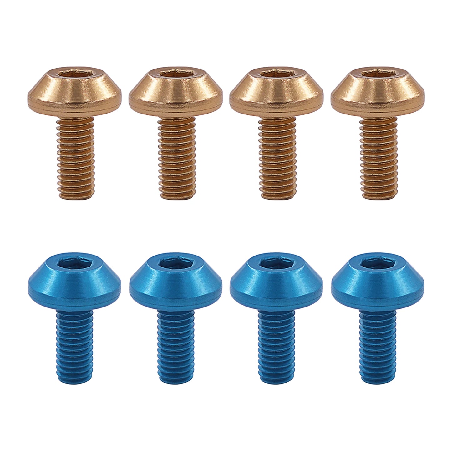 4 Pcs Bicycle Water Bottle Cage Bolt Cycling Accessories Kettle Holder Aluminum M5 Screw Handle Bikes Part for MTB Road Bike