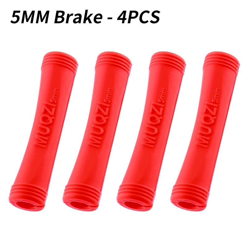 MUQZI 4/8pcs MTB Brake Shift Protection Sleeve Road Bike Frame Cable Housing Line Rubber Protector Cover Bicycle Accessories
