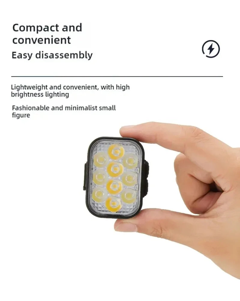 BUCKLOS Bicycle Rear Light Front Light 1100mAh LED COB Waterproof Bike Lamp USB Rechargeable Mtb Road Bike Taillights Bike Parts