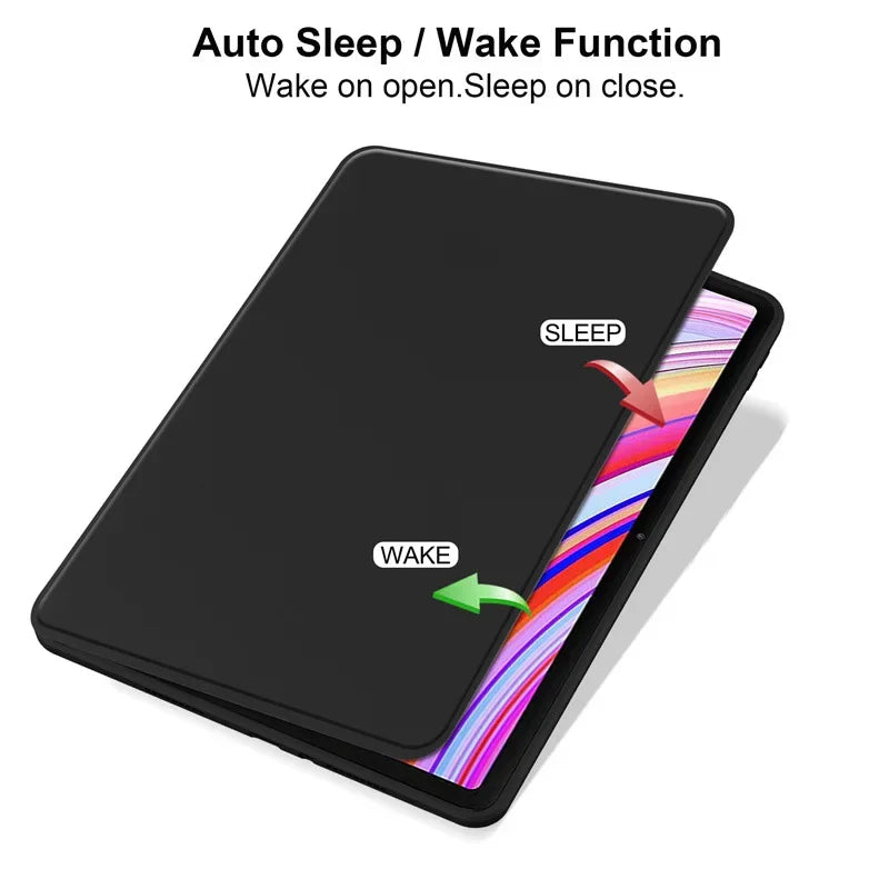 360 Rotation Cover For Redmi Pad Pro Case 12.1 inch with Pencil Holder Cover For Redmi Pad Pro Poco Pad 12 1 2024 Tablet Case