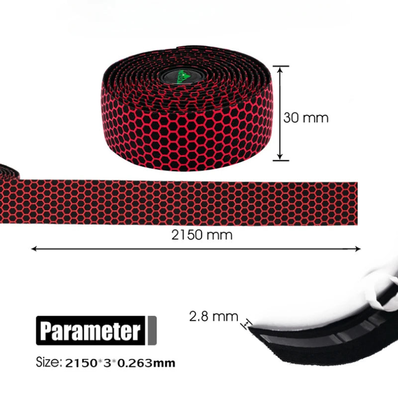 1Pair Road Bike Handlebar Tape Anti Slip Silica Gel Handlebar Tape Shock Absorption Cycling Bar Tape Bicycle Accessories