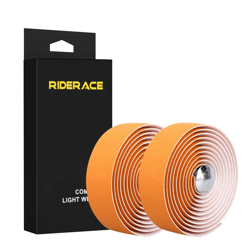 Bicycle Handlebar Tape With Bar End Plugs Non-Slip Shock Absorbing Ultralight Wear-Resistant Bike Handlebar Tape Cycling Strap