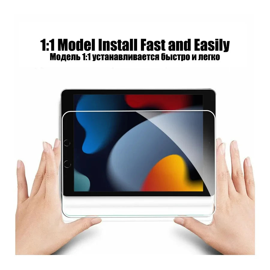 9H 3pcs Tempered Glass Screen Protector For iPad Pro 11 10th 9th Generation 8th 7 6 5 4 3 2 iPad Air 5 4 Mini 6 Pro 10.5 9.7