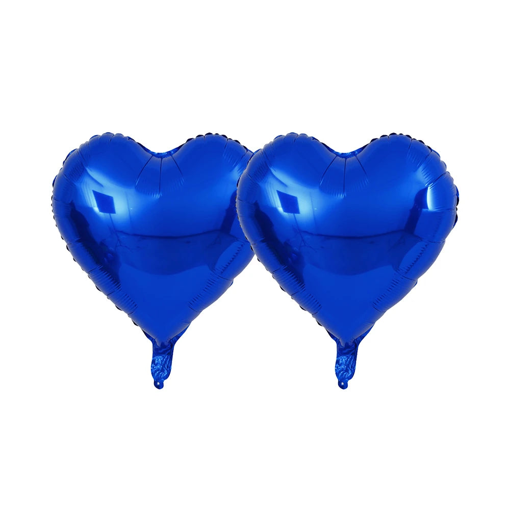 Multi-colored HAPPY BIRTHDAY Letters Foil Balloons Set Banner Heart Balloon Latex Confetti Balloon Birthday Party Decor Supplies