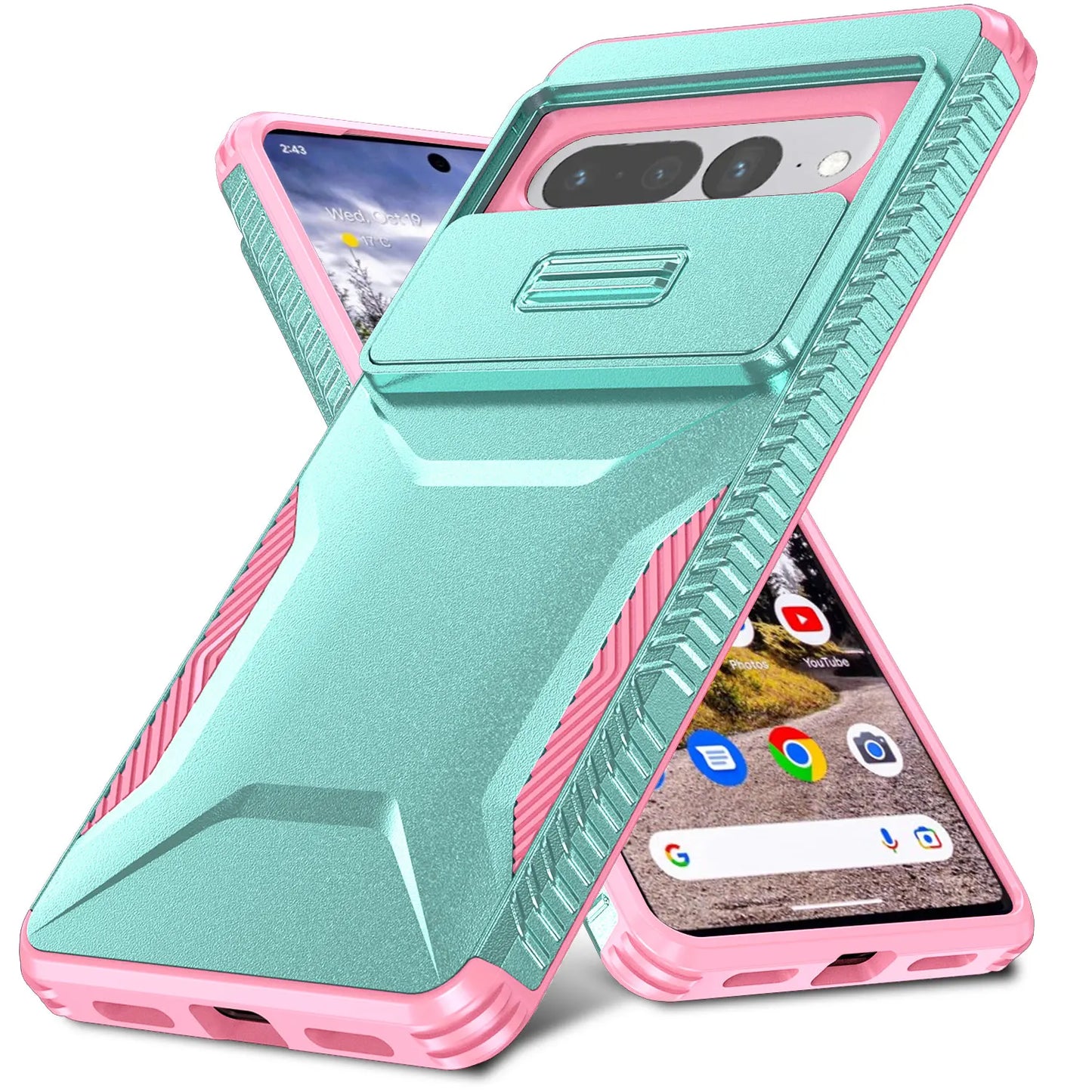 Military-grade Anti-fall and Anti-slip Camera Lens Slide Out Phone Case for Pixel 7 7PRO 7A 8 8PRO 8A 9/9PRO 9PRO XL Hard shell