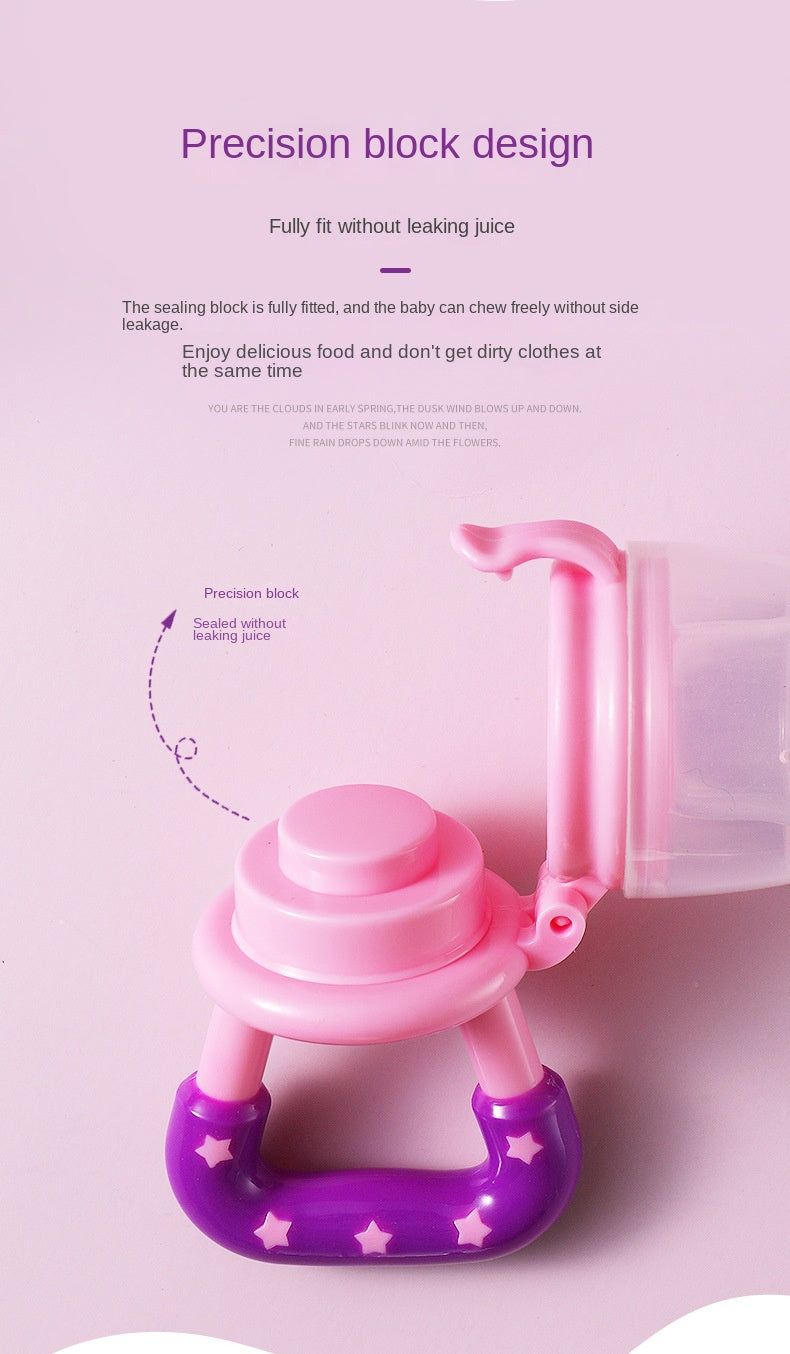 Baby Fruit Feeder Pacifier Teething Toys Fresh Food Feeder Infant Fruit Nipple Silicone Pouches for Toddlers Kids Boy Girl