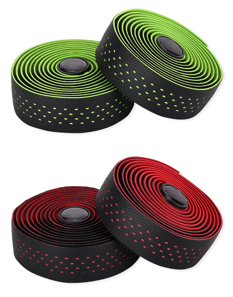 New Road Bike Handlebar Tapes Shock-absorbing Cycling Anti-slip Handlebar Bar Tape Wear-Resistant Bicycle Strap Bikes Belt
