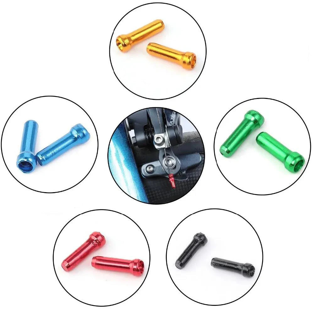Bicycle Cable End Caps Bike Wire End Caps Brake Derailleur Shifter Cable Tips Crimps MTB Bike Bicycle Accessories
