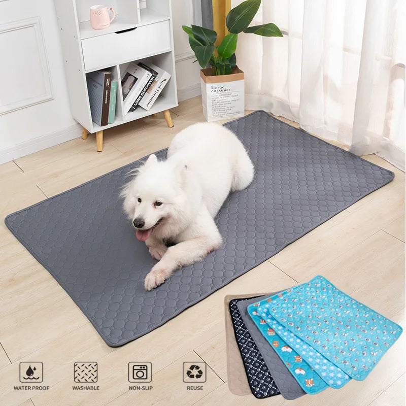 Dog Urine Pads Washable Reusable Anti Slip Pet Pee Pad Puppy Training Pad Pet Bed for Car Seat Cover Pet Supplies