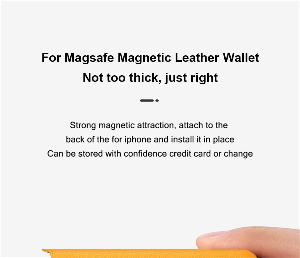 For Magsafe Magnetic Wallet Phone Case For iPhone 14 13 12 Pro Max Leather Card Holder Bag For iPhone 13 mini Cover Accessories