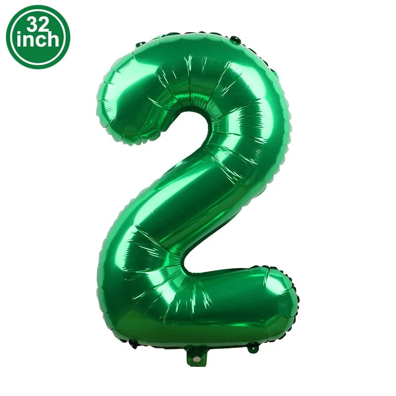 Multi Color Large Numbers 6 Balloon 32Inch 1 2 3 4 5 6 7 8 9 Birthday Ball Red Digit Bachelorette Balloons Figure Golob Balloons