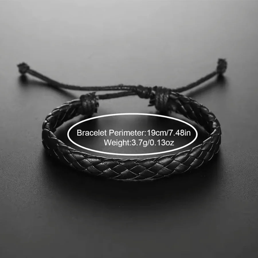 3PCS Fashion Men Business Watches Casual Leather Band Analog Male's Quartz Watch Necklace Bracelet Set Relogios Masculino