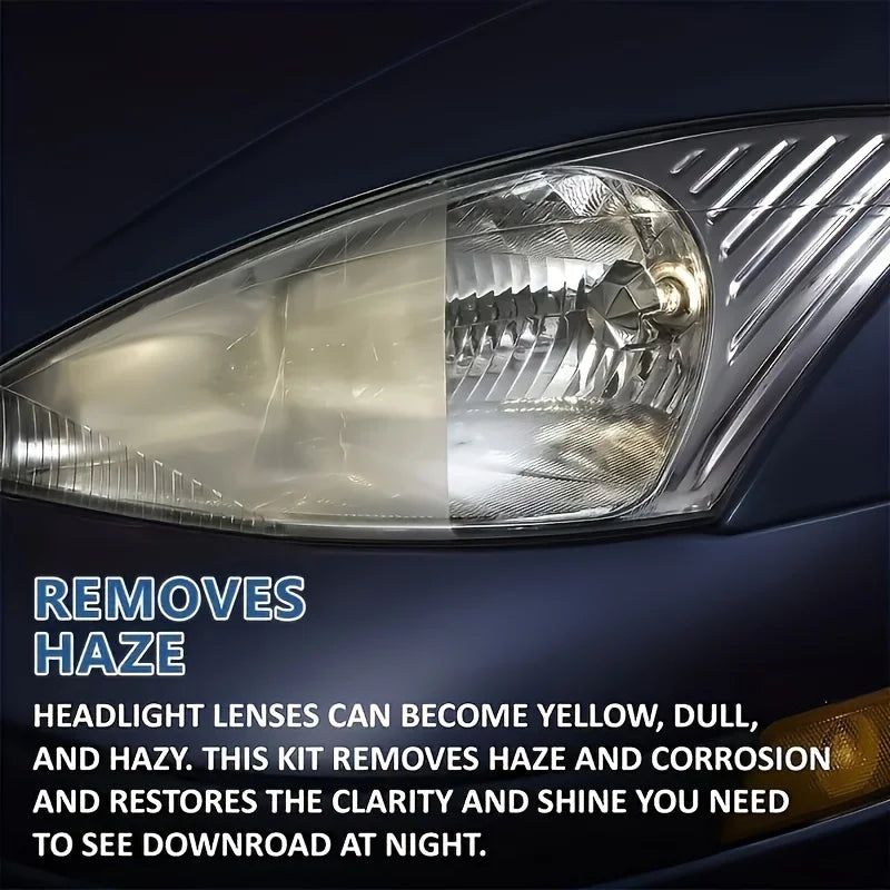 Car Headlight Restoration Polishing Headlamp Scratch Remover Repair Cleaning Paste Remove Oxidation Headlight Polish Liquid