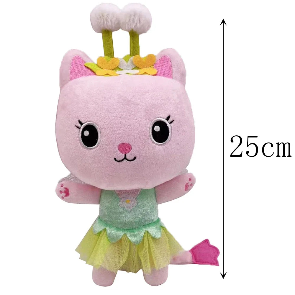 Newest 10 Styles Gabby Dollhouse Plush Toy Mercat Cartoon Stuffed Animals Mermaid Cat Plushie Doll Kids Birthday Christams Gifts