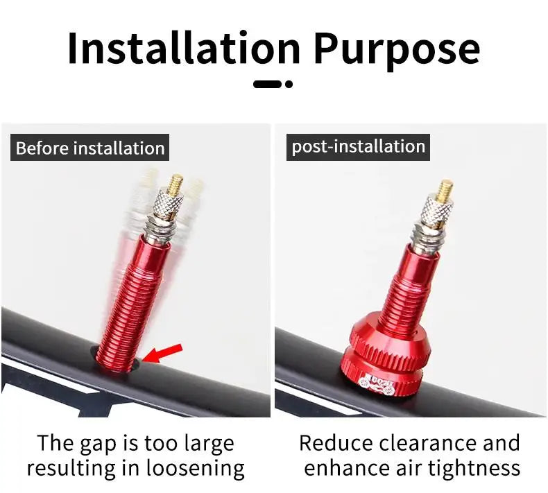 1~8pcs Tire Valve Nut Bike Vacuum Tire Presta Valve Screw Bicycle Valve Cover Tools Cycling Tire Repair MTB Bike Accessories