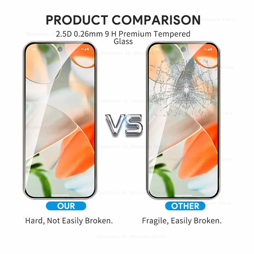 For Google Pixel 9 Pro XL 8a 8 7a 6A 6 6Pro 2PCS Tempered Glass Screen Protector Pixel7 A Pixel9 Pixel 9Pro 8Pro Protecive Glass