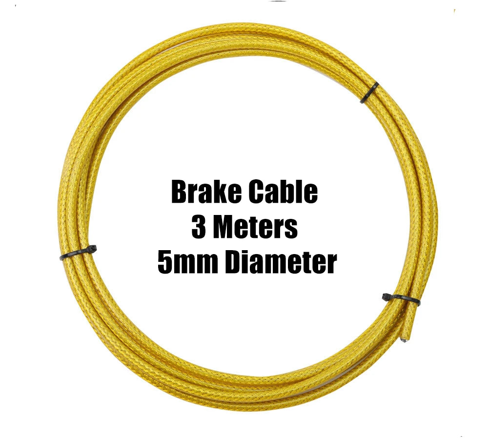 3 Meters Bike Braided Cable Slick Lube Shift Housing Weave Brake Hose Derailleur Shifter Line Wire For Road Mountain Bicycle