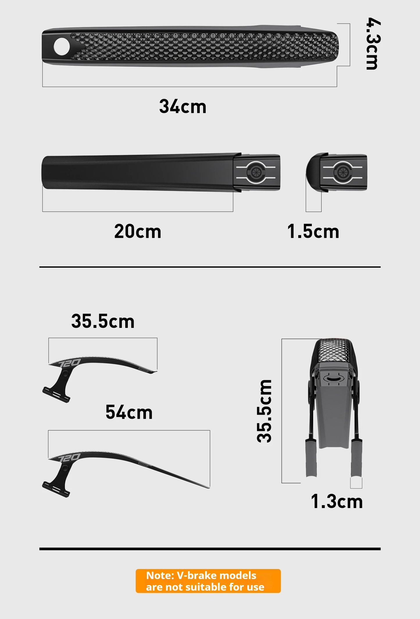 ENLEE Bicycle Fenders Front/Rear Tire Wheel Fenders Mudguard MTB Mountain Bike Road Cycling Fix Gear Accessories