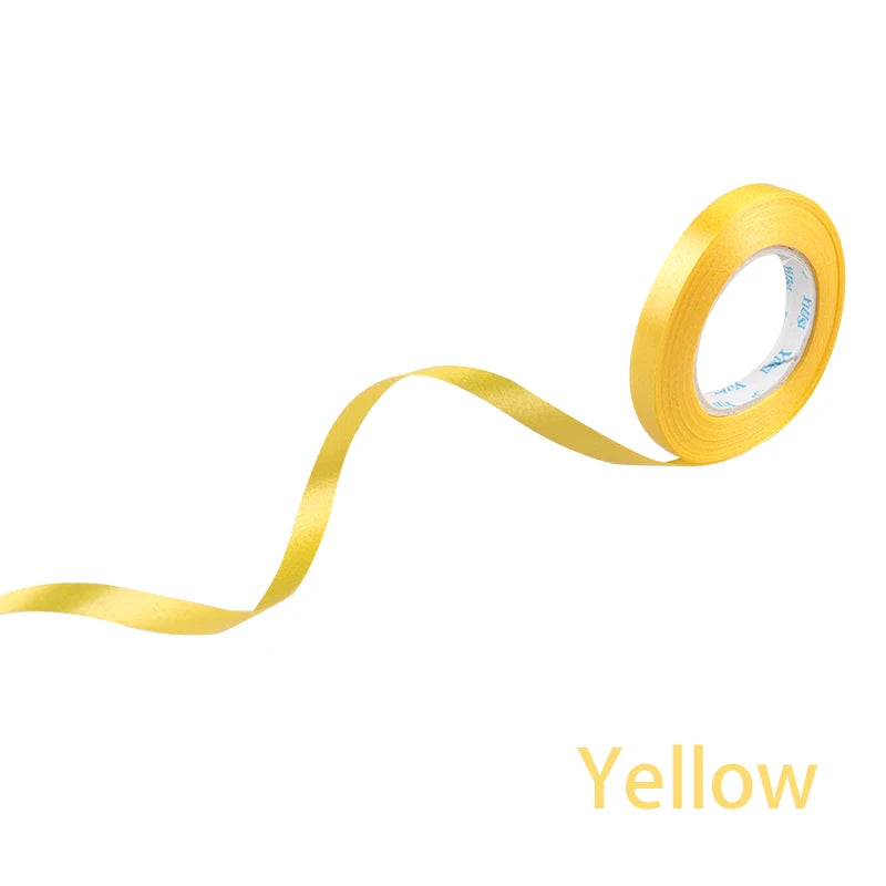 10metre/Roll Balloon Ribbon Birthday Party Decoration Supplies Wedding Accessories DIY 5mm Balloon Rope Satin Colourful Ribbons