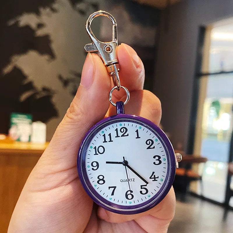 New Pocket Watch Keychain Remote Control With Battery Student Doctor Medical Vintage Watch