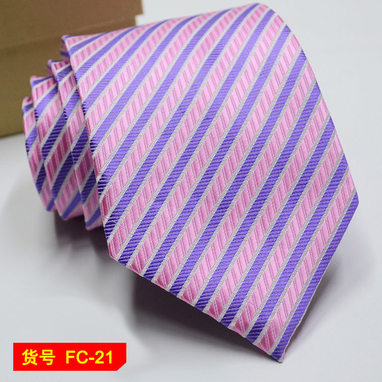 67 Styles Men's Ties Solid Color Stripe Flower Floral 7-8cm Jacquard Necktie Accessories Daily Wear Cravat Wedding Party Gift