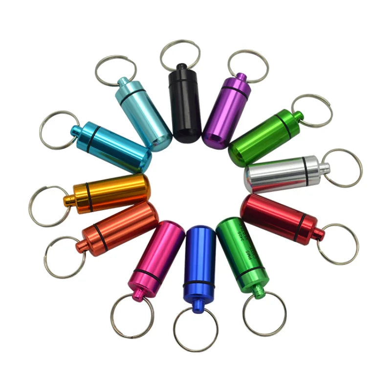 3PCS Mini Portable Travel Pill Box All-In-One Carrying Easily Clean Refill Pills Prevent Falling Out Pill Storage Container