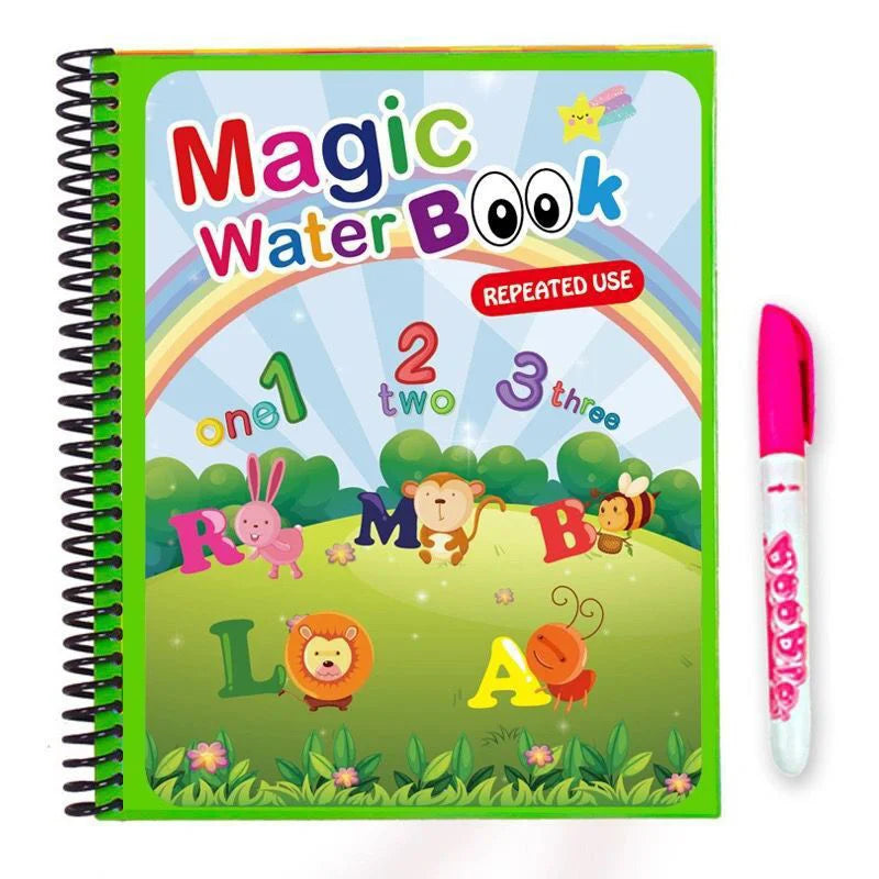 Montessori Toys Reusable Coloring Book Magic Water Drawing Book Painting Drawing Toys Sensory Early Education Toys for Children