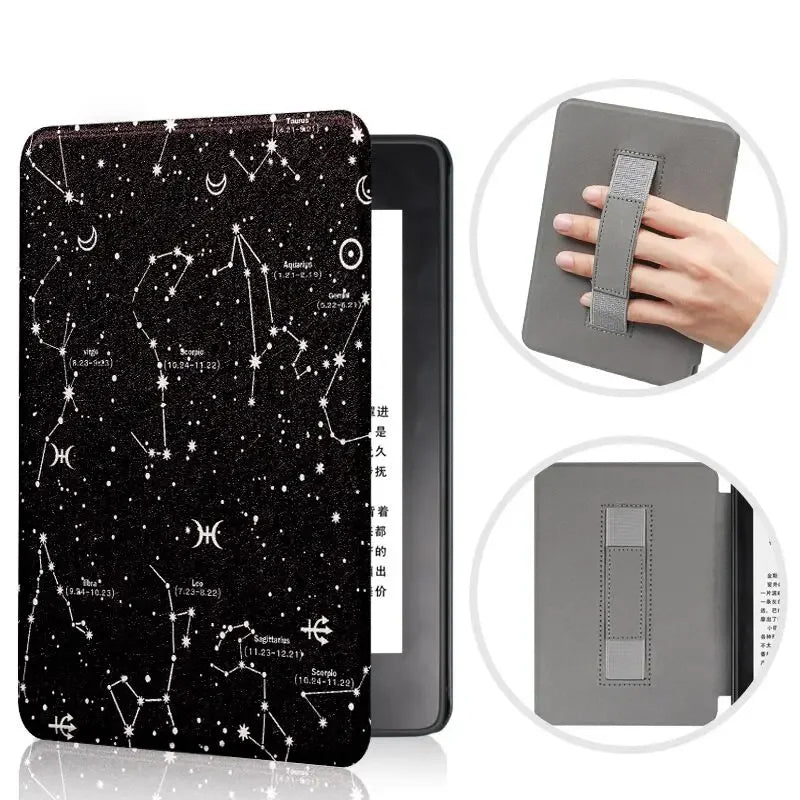 For Kindle 11th Generation 2024 Case 6'' with Hand Strap Kindle 6 inch Case Ebook C2V2L3 Auto Wake Sleep Cover PU Leather Funda