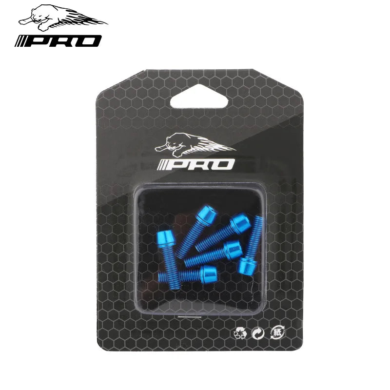 6PCS Bicycle Stem Screw Stainless Steel M5x18 Mountain Road Bike MTB Handlebar Fixing Bicycle Stem Bolts Cycling Accessories