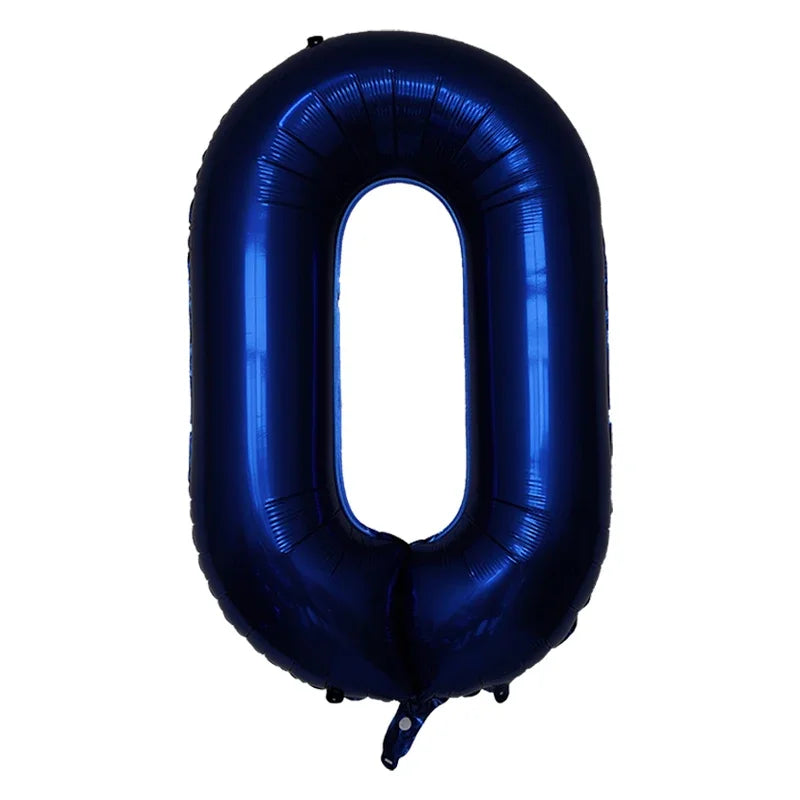 40inch Navy Blue Number Balloon Digital 0 To 9 Helium Balloons Birthday Party Decoration Inflatble Air Ballon Wedding Supplies