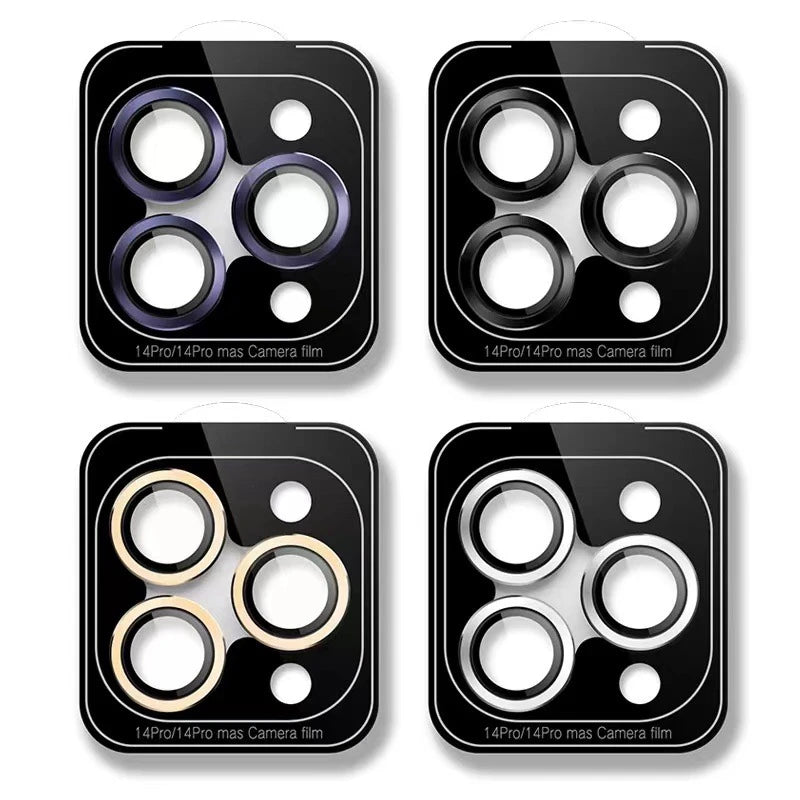 Metal Ring Lens Glass for iPhone 15 16 Pro Max 15pro Alloy Camera Protector Back Lens Film Cap Cover with Positioner