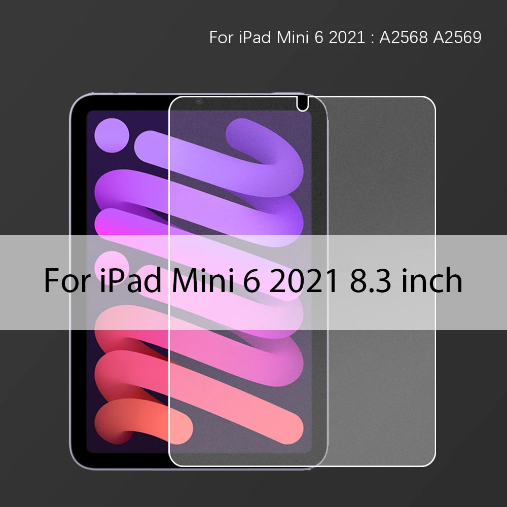 Matte Tempered Glass Screen Protector For Ipad Air 11 5 4 M2 Mini 6 Pro 13 M4 12.9 10 9 10th 9th Generation 10.2 2024 Paper Film
