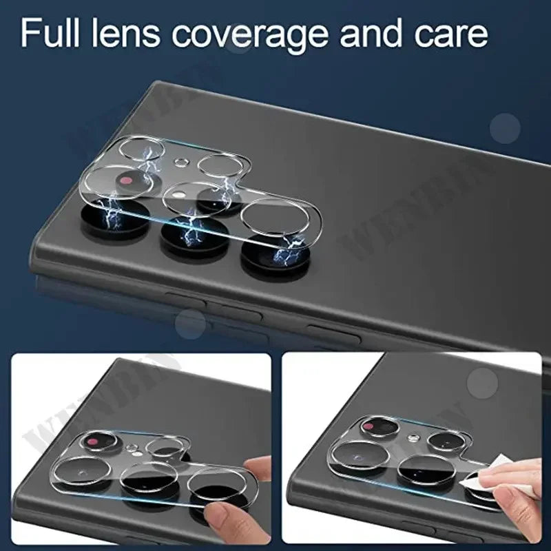 5 PCS 3D Camera Protector Glass For Samsung S25 S24 S23 S22 Ultra Plus S24 FE Lens Protective Glass Film For Samsung A56 A36 A16