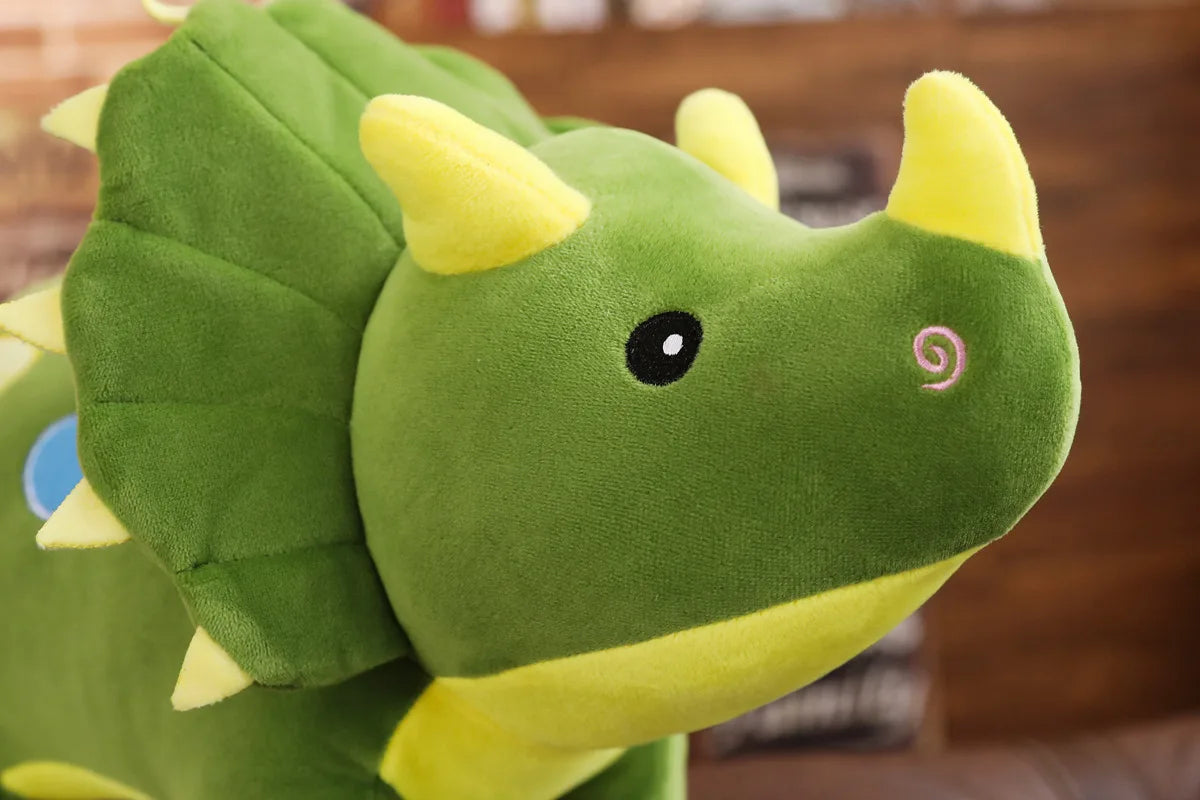 Creative Big Plush Soft Triceratops Stegosaurus Plush Toy Dinosaur Doll Stuffed Toy Kids Dinosaurs Toy Birthday Gifts