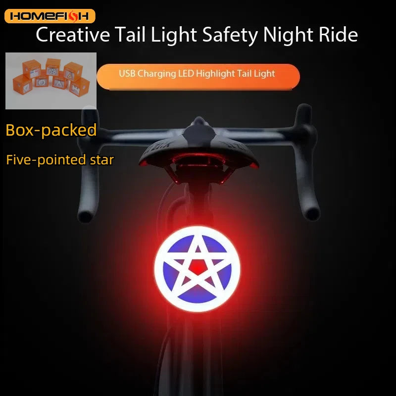 New Multi Lighting Modes Bicycle Taillight USB Rechargeable Led Bike Light Flash Tail Rear Lights for Mtb Bike Seatpost