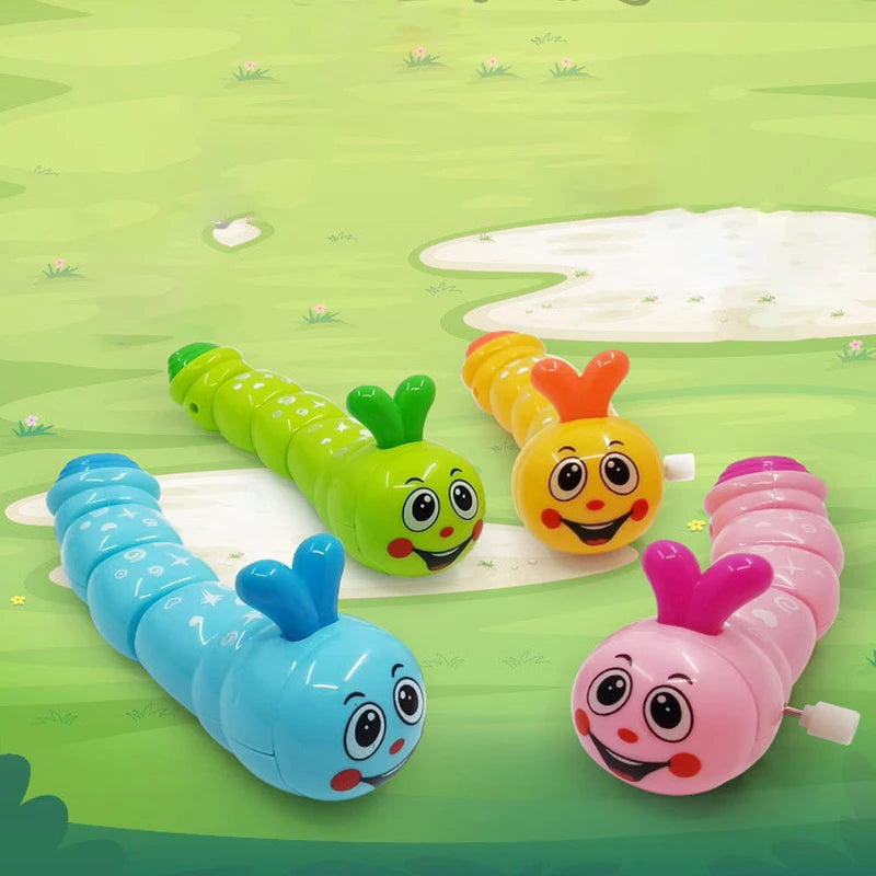 1 Piece Caterpillar Clockwork Cute Cartoon Animals Wind Up Toys for Children Caterpillar Shape Crawling Toy Baby Gift for Kids