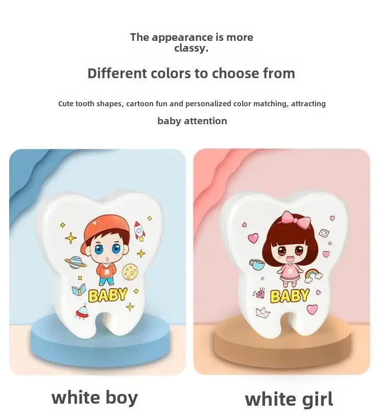 Baby Teeth Collection Memorabilia Box Infant Oral Health Record Storage Case Souvenir Box For Newborns Toddlers