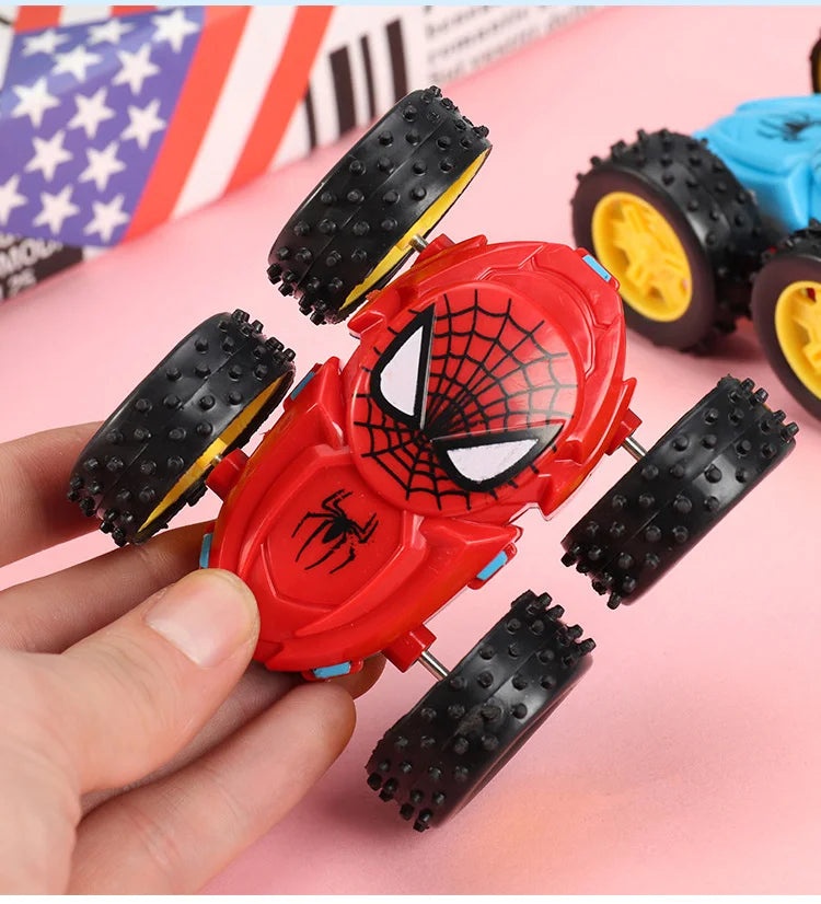 Kids Spider Dump Truck Inertia Car 360 Degree Impact Resistant Double Sided Car Children's Puzzle Toys Student Prize Gifts