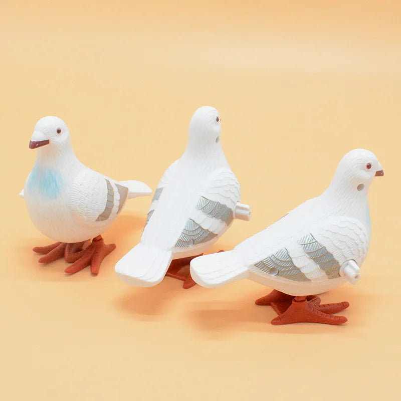 Kids Clockwork Toy Jumping Pigeon Simulation Animal Cute Winding Will Jump Baby Toys 2-4 Years Old Gift