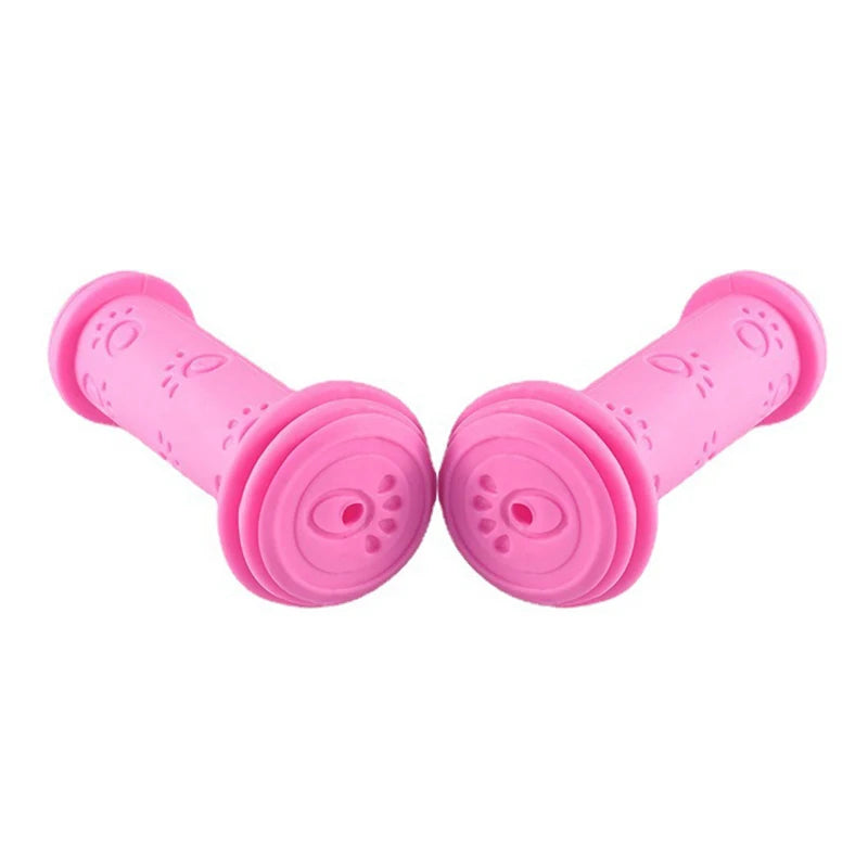 1 Pair Scooter Child Kids Bicycle Grip Anti-Slip Handlebar 22MM Silica-Gel Material Holes Children Bike Accessory Anti-skid