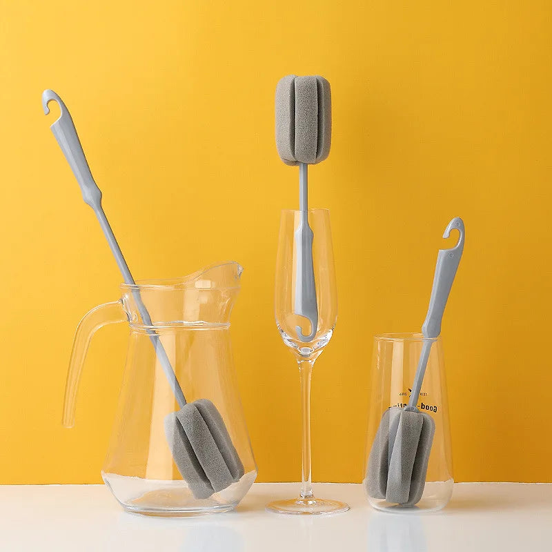 Baby Bottles Brush 360 Degree Rotation Long Handle Silicone Brushes Feeding Bottle Cup Cleaning Tools Pacifiers and Accessories