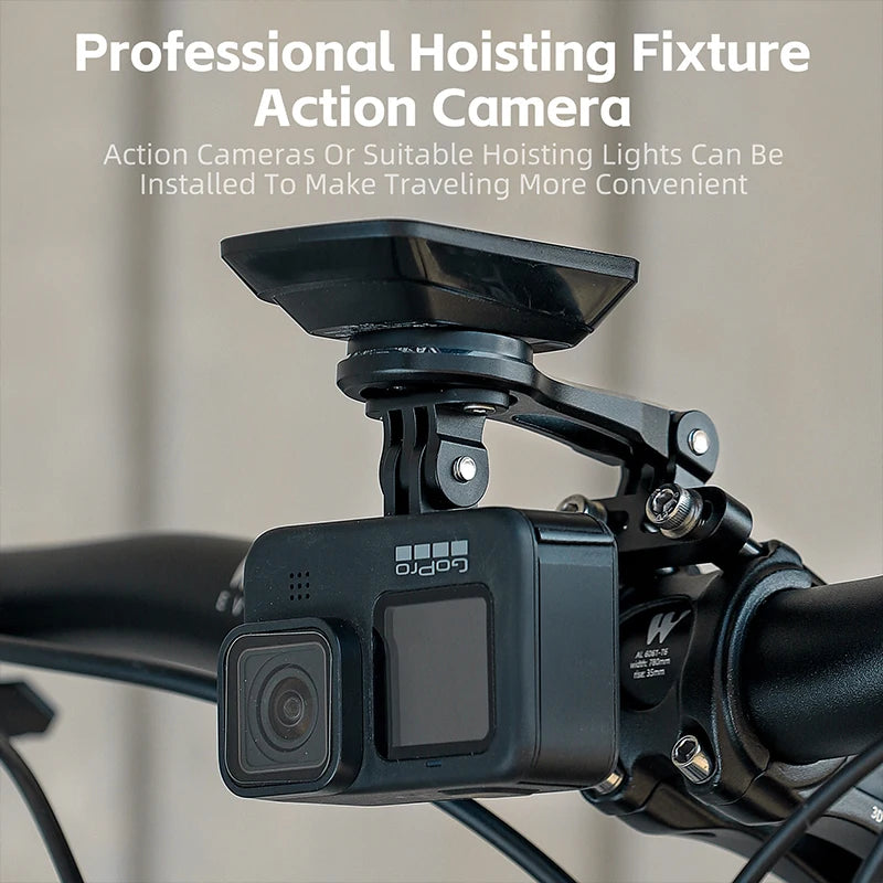 WEST BIKING Bike Bracket Front Light Lamp Holder Aluminum Alloy Extension Holder for Bicycle Computer Wahoo Bryton Garmin Bracke