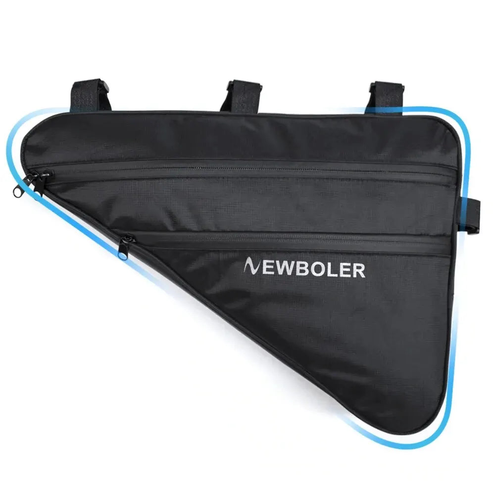 NEWBOLER Large Bicycle Triangle Bag Bike Frame Front Tube Bag Waterproof Cycling Bag Pannier Ebike Tool Bag Accessories